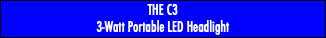 THE C3 3-Watt Portable LED Headlight